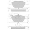 Sada brzdovch destiek Starline ‐ BD S162