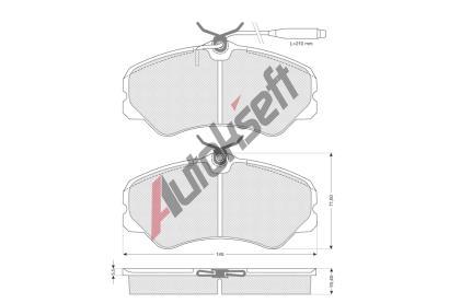 Starline Sada brzdovch destiek BD S172, 8592808013457