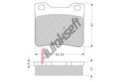 Starline Sada brzdových destiček BD S174, 8592808013464 Starline Sada brzdových destiček BD S174, 8592808013464