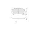 Sada brzdovch destiek Starline ‐ BD S175