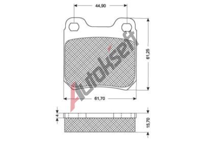 Starline Sada brzdových destiček BD S184, 8592808013563 Starline Sada brzdových destiček BD S184, 8592808013563