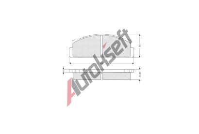 Starline Sada brzdových destiček BD S185, 8592808013570 Starline Sada brzdových destiček BD S185, 8592808013570