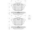 Sada brzdovch destiek Starline ‐ BD S211