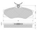 Sada brzdovch destiek Starline ‐ BD S229