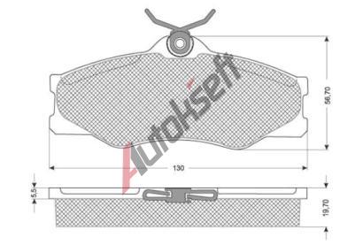 Starline Sada brzdových destiček BD S229, 8592808013983 Starline Sada brzdových destiček BD S229, 8592808013983