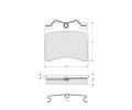 Sada brzdovch destiek Starline ‐ BD S236