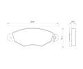 Sada brzdovch destiek Starline ‐ BD S240