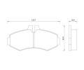 Sada brzdovch destiek Starline ‐ BD S241