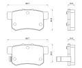Sada brzdovch destiek Starline ‐ BD S243