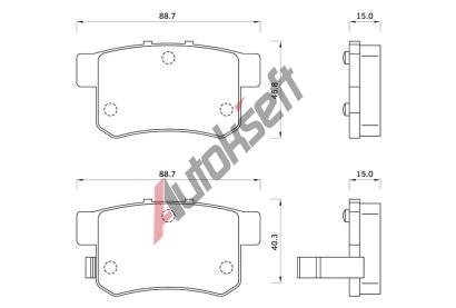 Starline Sada brzdových destiček BD S243, 8592808014102 Starline Sada brzdových destiček BD S243, 8592808014102
