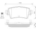 Sada brzdovch destiek Starline ‐ BD S251