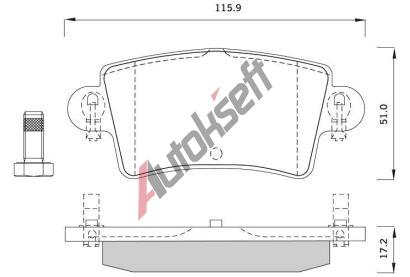 Starline Sada brzdovch destiek BD S251, 603806