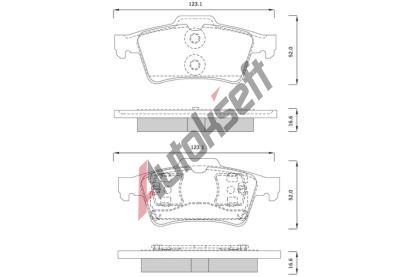 Starline Sada brzdovch destiek BD S253, 93172190