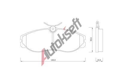 Starline Sada brzdových destiček BD S257, 8592808014218 Starline Sada brzdových destiček BD S257, 8592808014218