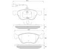 Sada brzdovch destiek Starline ‐ BD S259