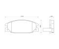 Sada brzdovch destiek Starline ‐ BD S261