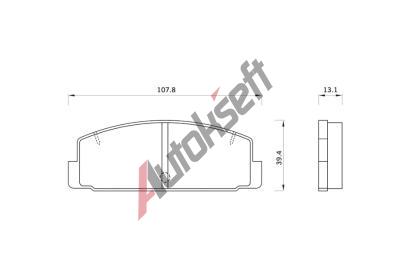 Starline Sada brzdovch destiek BD S262, GGYM-26-48ZA 9C