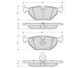 Sada brzdovch destiek Starline ‐ BD S270