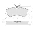 Sada brzdovch destiek Starline ‐ BD S298