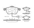 Sada brzdovch destiek Starline ‐ BD S301