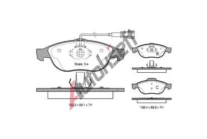 Starline Sada brzdovch destiek BD S303, 8592808014461