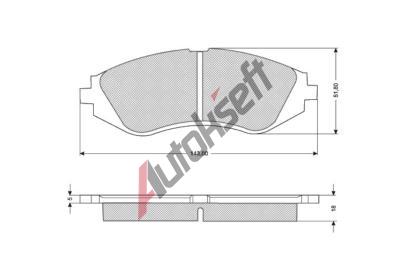 Starline Sada brzdových destiček BD S309, 8592808014515 Starline Sada brzdových destiček BD S309, 8592808014515