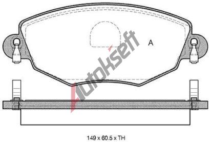 Starline Sada brzdovch destiek BD S313, 1S712K021AC