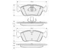 Sada brzdovch destiek Starline ‐ BD S314