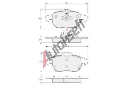 Starline Sada brzdových destiček BD S318, 8592808014607 Starline Sada brzdových destiček BD S318, 8592808014607