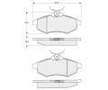 Sada brzdovch destiek Starline ‐ BD S319