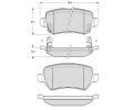 Sada brzdovch destiek Starline ‐ BD S320