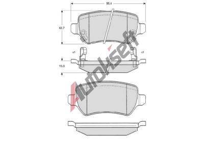 Starline Sada brzdových destiček BD S320, BD S320-PL Starline Sada brzdových destiček BD S320, BD S320-PL