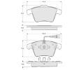Sada brzdovch destiek Starline ‐ BD S325