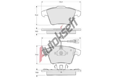 Starline Sada brzdovch destiek BD S325, 8592808014676