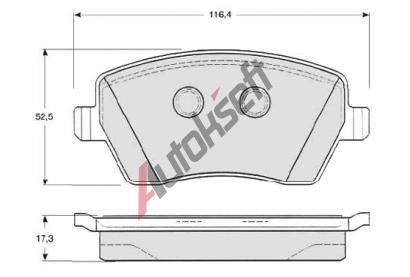 Starline Sada brzdovch destiek BD S331, D1060BH40A