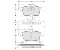 Sada brzdovch destiek Starline ‐ BD S344