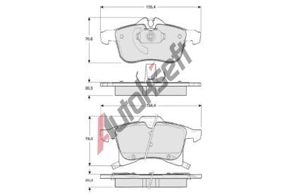 Starline Sada brzdových destiček BD S344, 8592808014799 Starline Sada brzdových destiček BD S344, 8592808014799
