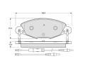 Sada brzdovch destiek Starline ‐ BD S346