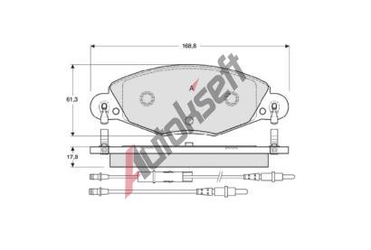 Starline Sada brzdových destiček BD S346, 8592808014812 Starline Sada brzdových destiček BD S346, 8592808014812