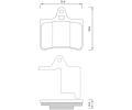 Sada brzdovch destiek Starline ‐ BD S358