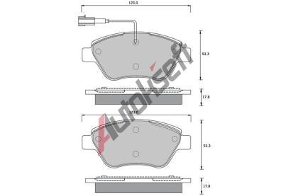 Starline Sada brzdovch destiek BD S361, 77366134