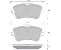 Sada brzdovch destiek Starline ‐ BD S373
