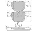 Sada brzdovch destiek Starline ‐ BD S384