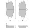 Sada brzdovch destiek Starline ‐ BD S389