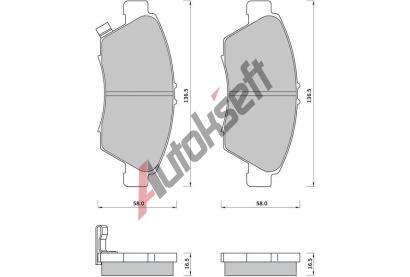 Starline Sada brzdovch destiek BD S389, BD S819P