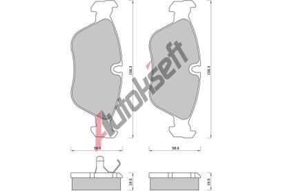 Starline Sada brzdových destiček BD S391, 8592808015253 Starline Sada brzdových destiček BD S391, 8592808015253