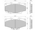 Sada brzdovch destiek Starline ‐ BD S393