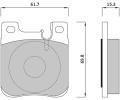 Sada brzdovch destiek Starline ‐ BD S395