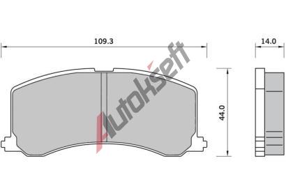 Starline Sada brzdovch destiek BD S413, GDB1559