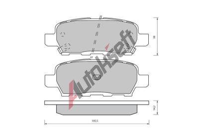 Starline Sada brzdov�ch desti�ek BD S418, D4060-1BN0A